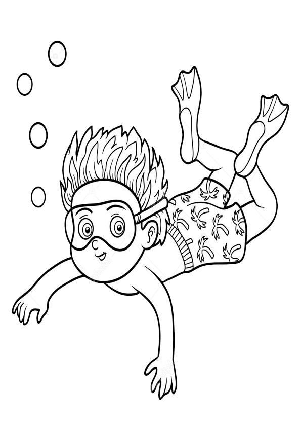 Swimming Coloring Pages For Toddlers / Maybe you would like to learn